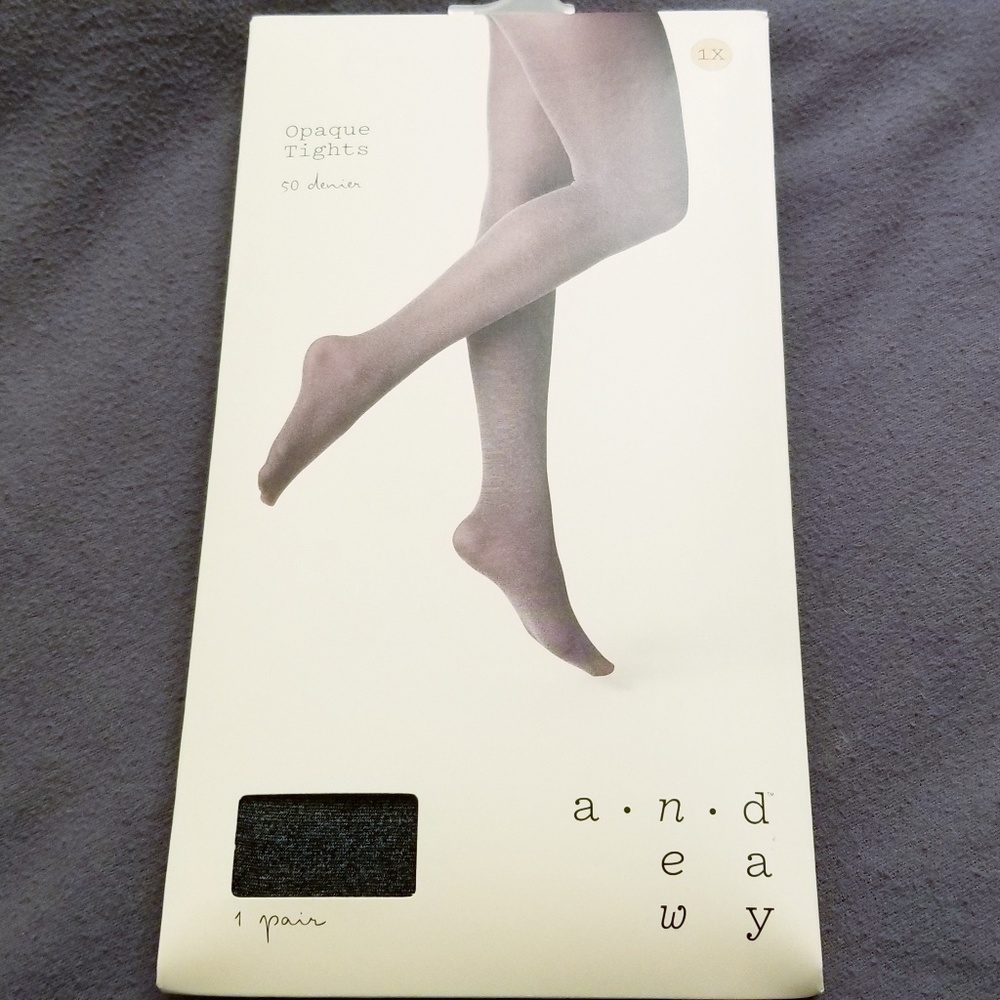 NWT Grey Opaque Tights